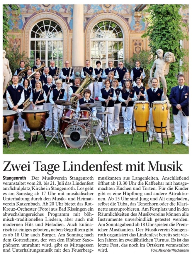 Lindenfest Stangenroth 20.07.2024